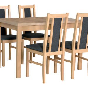 Stůl ALBA 1 + Židle BOS 14 (4ks.) DX8