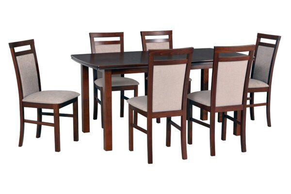 Stůl KENT 2 + Židle MILANO 5 (6ks.) DX32