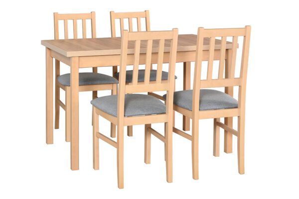 Stůl MAX 10 + Židle BOS 4 (4ks.) DX2