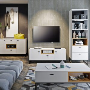 Systémový nábytek OLIER 2 bílý / dub artisan