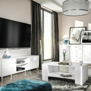 Systémový nábytek WILLY 1 bílá alpská / bílý lesk