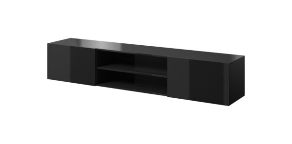Televizní stolek SLIDE K 200 s policí černý lesk