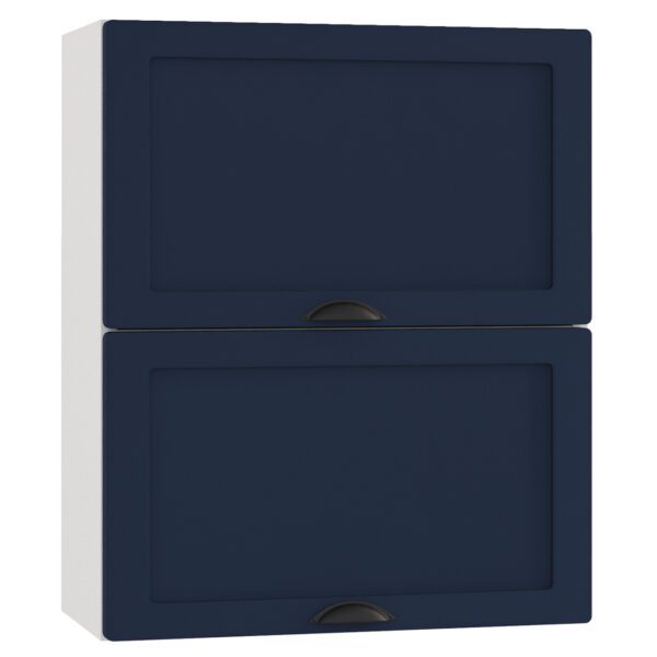 Závěsná skříňka s výklopnými předními částmi ADELE W60 GRF/2 námořnická modrá mat