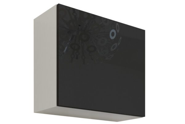 Závěsná skříňka VIGO VG10B bílý / černý lesk