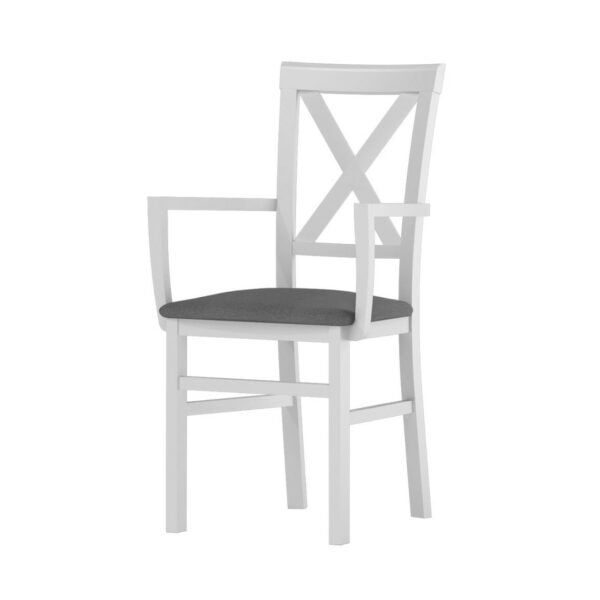 Židle ALICE 102 bílý sibu / šedá savana 21