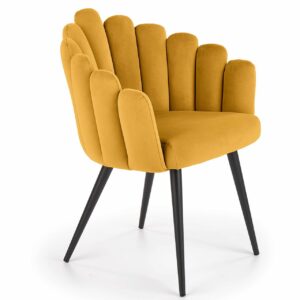 Židle K410 hořčicový velvet