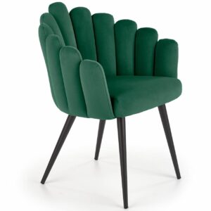 Židle K410 tmavě zelený velvet