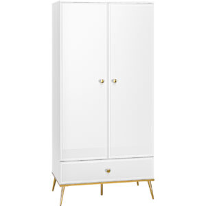 Skříň GOLDEN GL01 bílý lesk